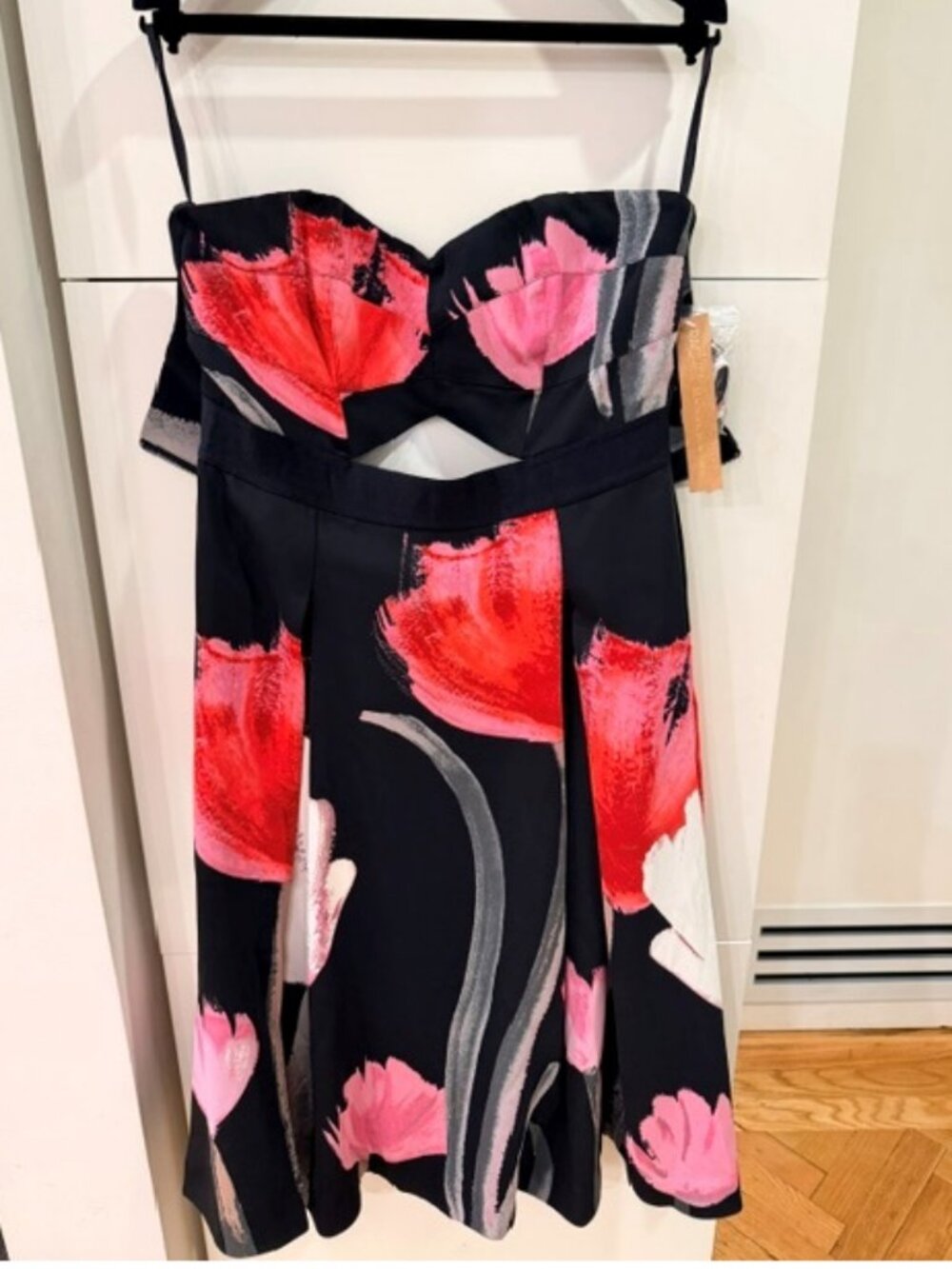 Rachel Rachel Roy Corset Midi Dress Size 10 – Floral, Strapless, Cutout, NWT